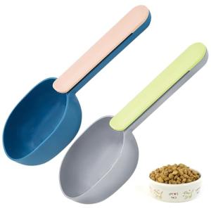 2 Pack Pet Food Scoop with Clip