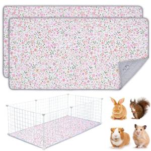 BeBeJoJo Washable Guinea Pig Cage Liners - 2 Pack