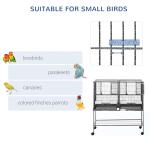 Large Bird Cage with Divider for Parrots