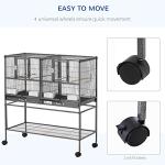 Large Bird Cage with Divider for Parrots