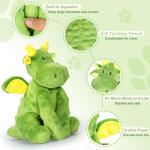 Squeaky Plush Dog Toy with Crinkle Paper