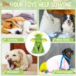 Squeaky Plush Dog Toy with Crinkle Paper