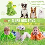 Squeaky Plush Dog Toy with Crinkle Paper