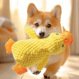 Speedy Panther Plush Duck Toy for Small Dogs