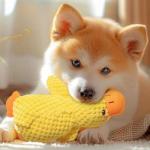 Speedy Panther Plush Duck Toy for Small Dogs