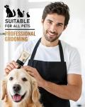 Rechargeable Low Noise Dog Clippers with Guide Combs