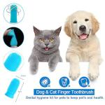 Dog Toothbrush Set with Finger Brushes, 2 Pack