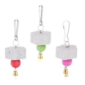 3-Piece Bird Chew Toy Set with Bell