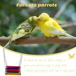 Colorful Wood Swing Perch Toys for Birds