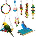 8-Pack Bird Toys for Parrots and Budgies