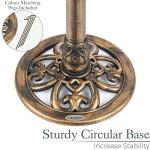 Outdoor Round Bird Bath in Rustic Bronze