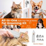 Dog Grooming Vacuum and Clippers Kit, Low Noise