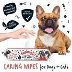 Biodegradable Dog and Cat Grooming Wipes - 80 Count