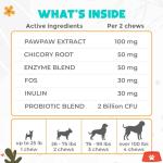 Dog Probiotic Chews for Digestive Health 150ct