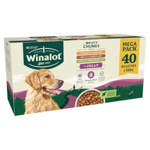 Winalot Mixed Jelly Dog Food, 40 Pack