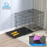 Nobleza 24in Folding Metal Dog Crate with 2 Doors