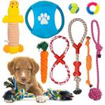 Indestructible Chew Toys for Small Dogs - 10-Pack