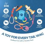 Indestructible Chew Toys for Small Dogs - 10-Pack