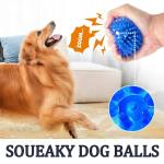 6 Pack Squeaky Rubber Dog Balls for Chewing