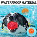 6 Pack Squeaky Rubber Dog Balls for Chewing