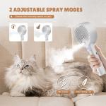 Spritz Defur Comb: 4-In-1 Grooming Brush for Pets
