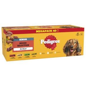 PEDIGREE Senior Dog Food Pouches in Jelly 40 Pack