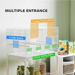 PawHut Bird Cage with Divider and Perches