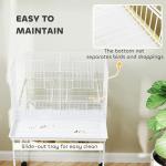 PawHut Bird Cage with Divider and Perches