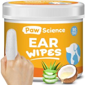 Paw Science Dog Ear Cleaner Wipes - Coconut Scent