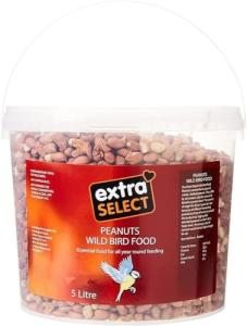 Whole Peanuts for Wild Birds - 5L Tub