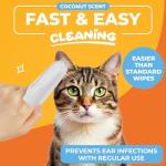 Paw Science Dog Ear Cleaner Wipes - Coconut Scent