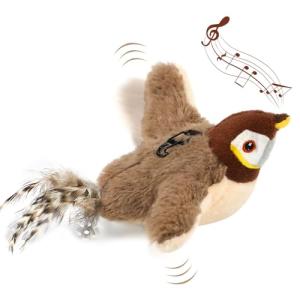 Flapping Bird Interactive Cat Toy with Catnip