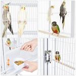 Yaheetech Stackable Rolling Bird Cage - White
