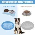 DOKI Non-Spill Double Dog Bowl Set