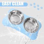 DOKI Non-Spill Double Dog Bowl Set