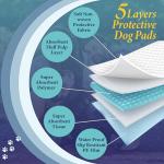 Large Super Absorbent Puppy Training Pads - 50 Pack