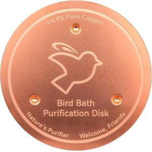 Pure Copper Disk for Fresh Bird Bath Water
