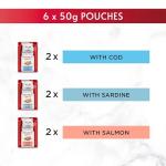 Gourmet Mon Petit Fish Variety Cat Food 6x50g