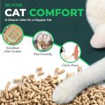 Munnie Biodegradable Cat Litter 30L - Dust-Free