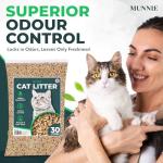 Munnie Biodegradable Cat Litter 30L - Dust-Free