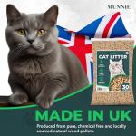 Munnie Biodegradable Cat Litter 30L - Dust-Free