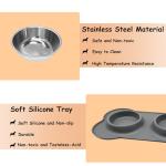 YOKA Double Stainless Steel Dog & Cat Bowls
