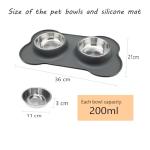 YOKA Double Stainless Steel Dog & Cat Bowls