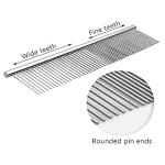 Dog Combs for Grooming, Metal Cat Comb for Removing Tangles and Knots, Professional Grooming Tool for Long Haired Dog, Cat and other pets