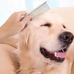 Dog Combs for Grooming, Metal Cat Comb for Removing Tangles and Knots, Professional Grooming Tool for Long Haired Dog, Cat and other pets