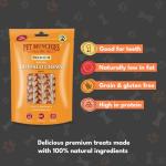 Pet Munchies Small Buffalo Dental Chews, Healthy, Natural and Long-Lasting Dog Treats, Grain Free and Low in Fat 55g (4 Chews)