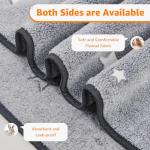 PICK FOR LIFE 4 PCS Guinea Pig Fleece Cage Liner Leakproof Guinea Pig Mats Pee Pads Washable Pet Blankets Soft Absorbent for Small Animal Rabbit Ferret Hamster Chinchillas Hedgehog Puppy, 30 x 30 cm