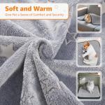 PICK FOR LIFE 4 PCS Guinea Pig Fleece Cage Liner Leakproof Guinea Pig Mats Pee Pads Washable Pet Blankets Soft Absorbent for Small Animal Rabbit Ferret Hamster Chinchillas Hedgehog Puppy, 30 x 30 cm