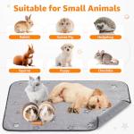 PICK FOR LIFE 4 PCS Guinea Pig Fleece Cage Liner Leakproof Guinea Pig Mats Pee Pads Washable Pet Blankets Soft Absorbent for Small Animal Rabbit Ferret Hamster Chinchillas Hedgehog Puppy, 30 x 30 cm