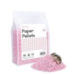 Niteangel Hamster Paper Pellets Bedding for Syrian Dwarf Hamsters Gerbils Mice Mouse Lemming Degus or Other Small-Sized Pets (Pink)